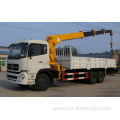 Dongfeng 6x4 vehicle equipped crane 10T 4 section